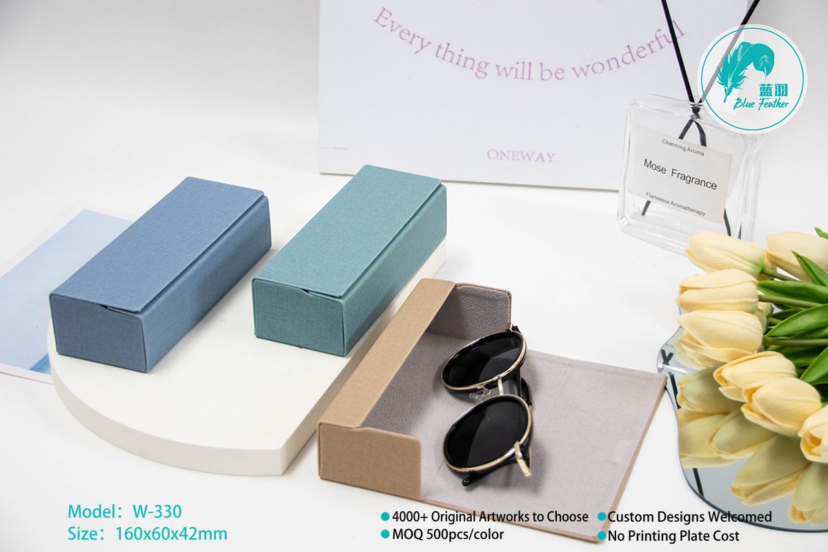 Classic Solid Color Leather Handmade Glasses Case for Everyday Use